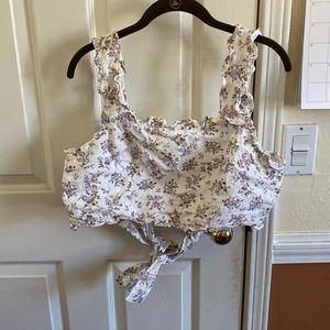 Article& - Lisaine tie back top ( size large)